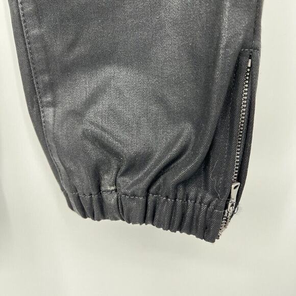 PAIGE Mayslie Jogger Jeans Black Fog Luxe Coating, Women’s Size 28 - Picture 4 of 16